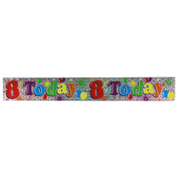 6837-8 Party Banner Age 8
