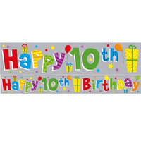 6837-10 Party Banner Age 10