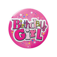 20880 Jumbo Badge - Birthday Girl