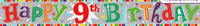 6837-9 Party Banner Age 9