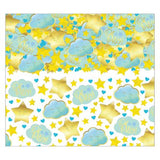 362292 Oh Baby blue & gold confetti