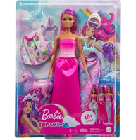 HLC28 Barbie Doll, Mermaid with Clothes And Accessories, Fantasy Dress-Up
