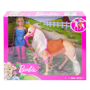 FXH13 Barbie Doll & Horse