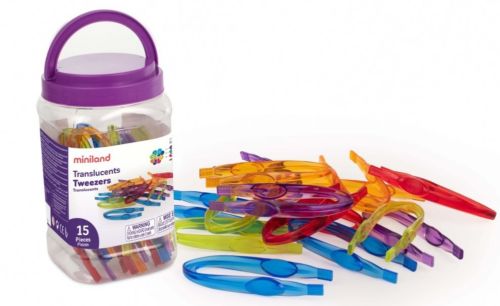 32172 Translucent Tweezers 15 pcs
