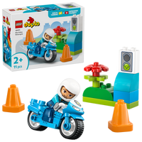 10470 Blue Police Motorcycle