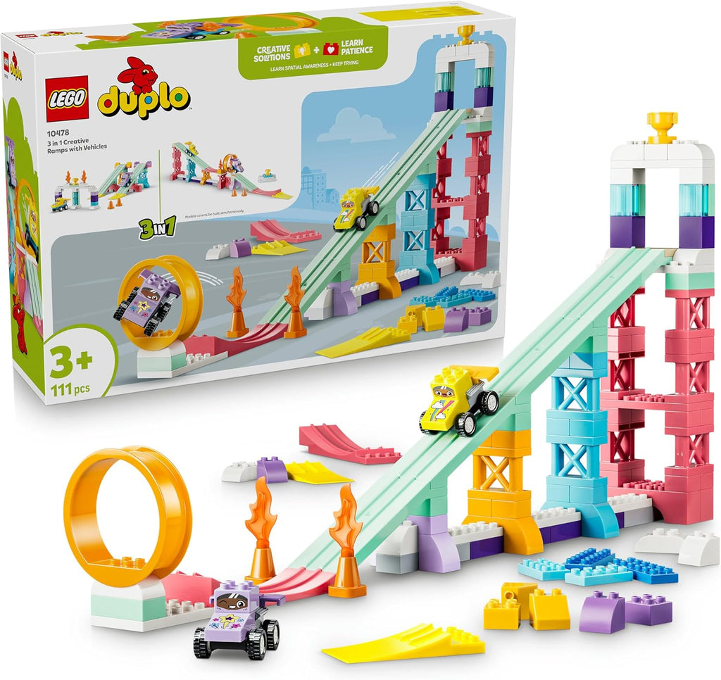 10478 3 in 1 Creative Ramps with Vehicles