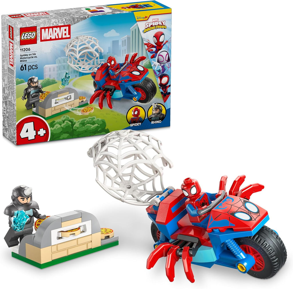 11206 Spidey on his Motorcycle vs. Rhino