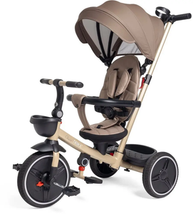 121361 4-IN-1 FOLDING TRICYCLE - BEIGE