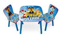 12897 PAW PATROL WOODEN TABLE SET AND 2 CHAIRS