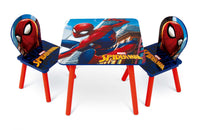 14177 SPIDERMAN WOODEN TABLE AND 2 CHAIRS SET