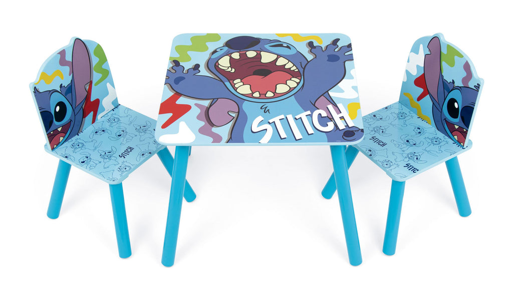 16657 LILO & STITCH WOODEN TABLE SET AND 2 CHAIRS