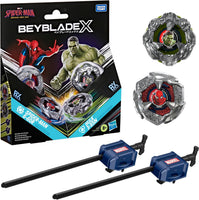 G3064 Collaboration Beyblade X and Marvel, Spider-Man 6-60R against Hulk 3-85N