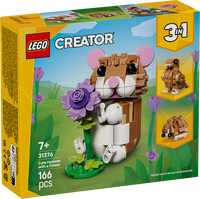 31376 Cute Hamster with a Flower