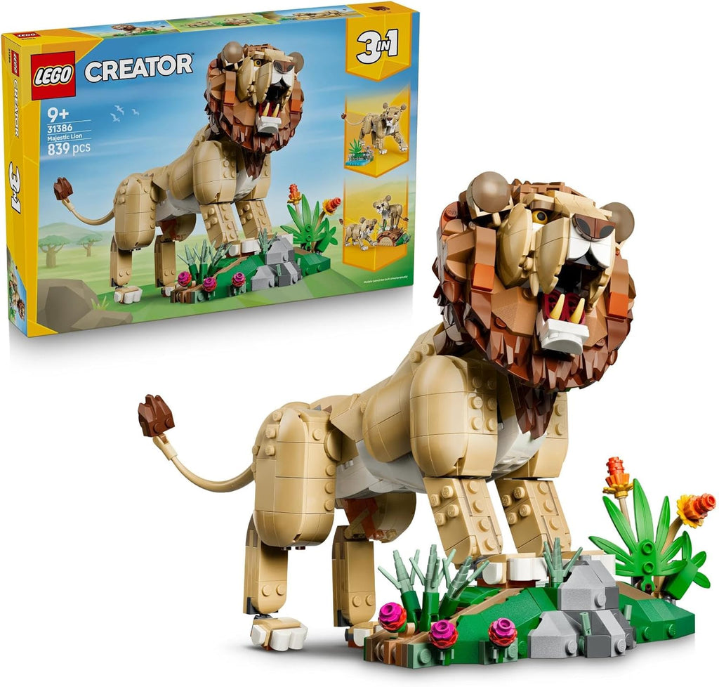 31386 3 in 1 Wild Animals: Majestic Lion