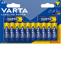 4906 Varta Longlife 8 + 4 AA Batteries