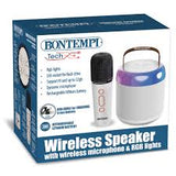 490210 Wireless speaker with wireless microphone & RGB lights