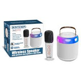 490210 Wireless speaker with wireless microphone & RGB lights