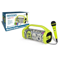 490230 Wireless speaker with microphone & RGB lights