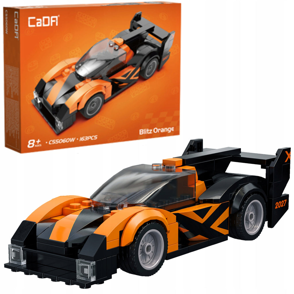 55060 SPORTS CAR BLITZ ORANGE 163 PIECES