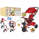 5618 Red Vitamin Metal Tricycle