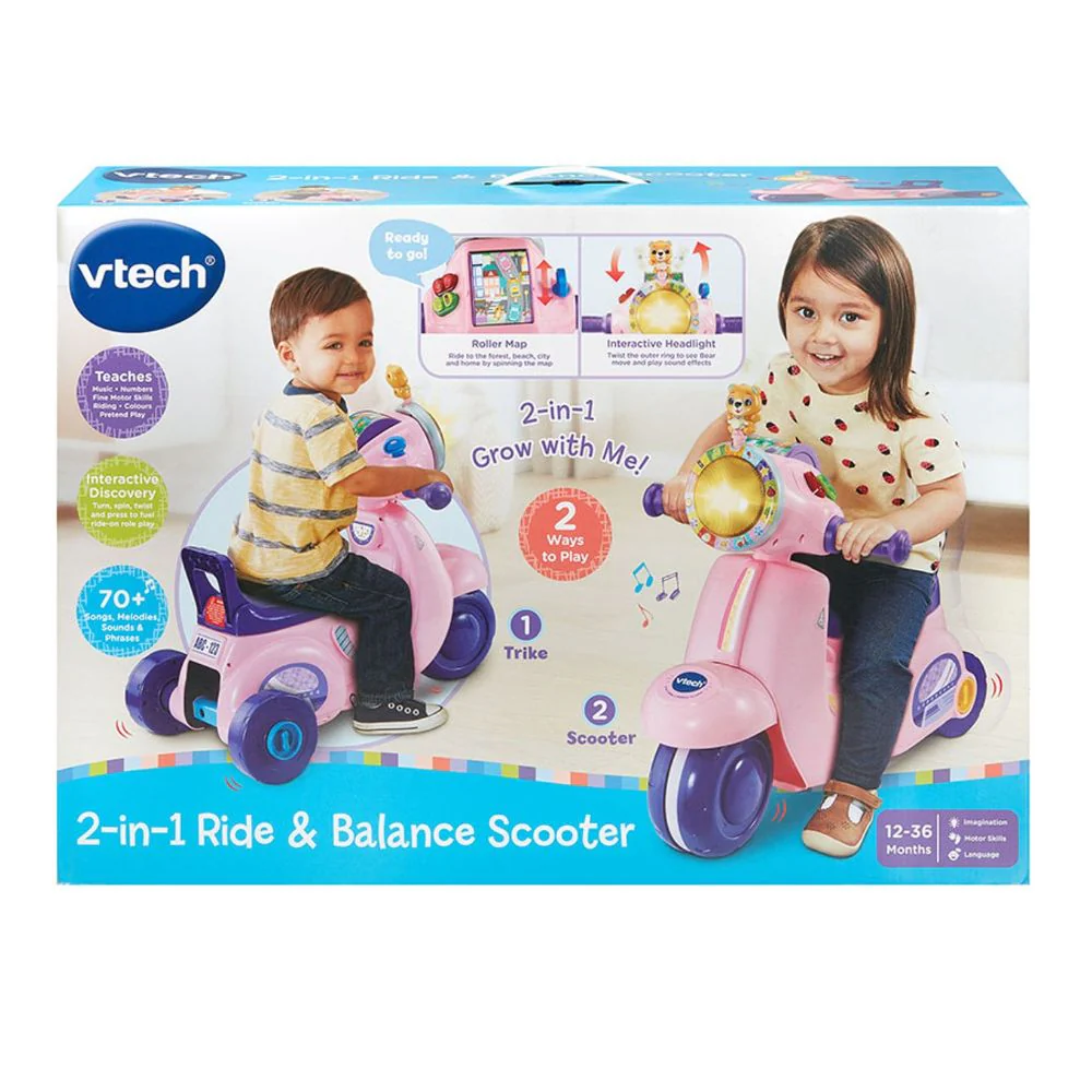 572353 Ride & Balance Scooter 2-In-1 Pink