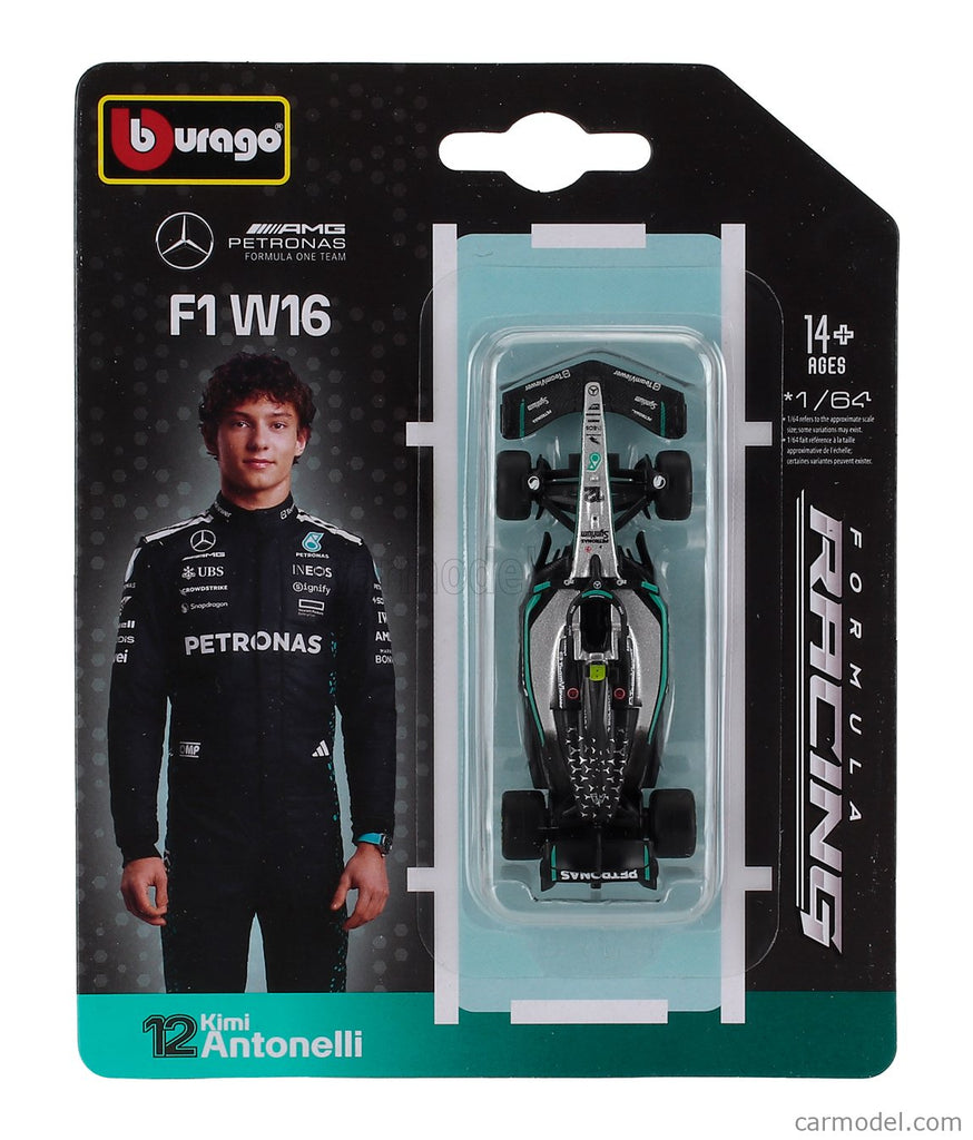 58002 1/64 BURAGO - MERCEDES GP - F1 W16