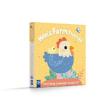6012 Hen's Farm Friends (First Book And Wooden Puzzle)