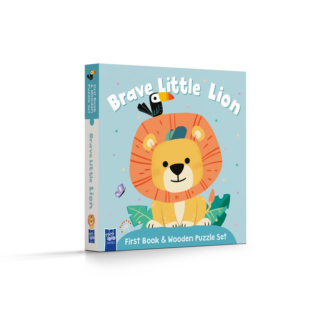 6029 Brave Little Lion (First Book and Wooden Puzzle)