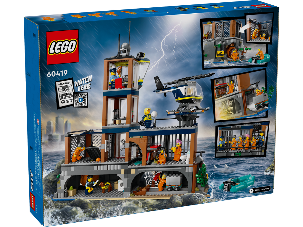 60419 City Police Prison Island with Helicopter