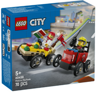 60458 City Pizza vs. Fire Truck Race