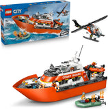 60504 Coast Guard Rescue Boat & Helicopter