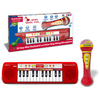 602120 Mini Keyboard and Karaoke Microphone Set