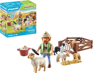 71444 Young Shepherd with Flock of Sheep