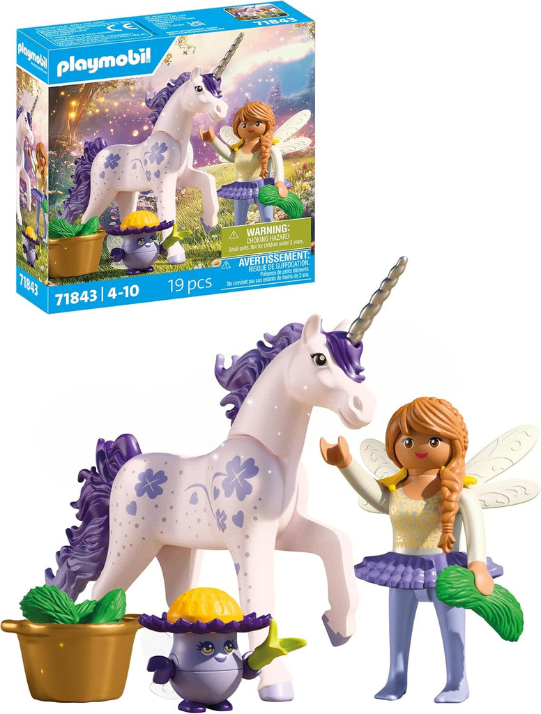 71843 Unicorn Lucky Lavender with Fairy