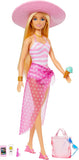 HPL73 Blonde Doll with Pink and White Swimsuit