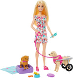 HTK37 Barbie Doll with 2 Toy Dogs