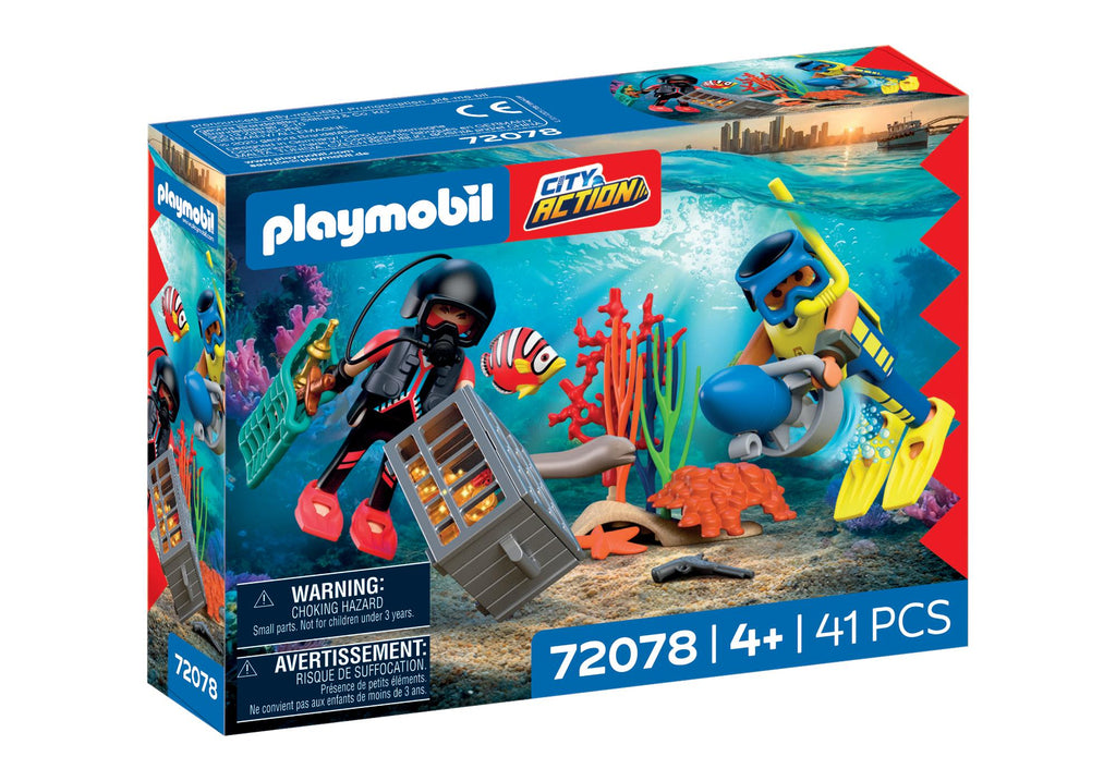 72078 Police Diver with Treasure