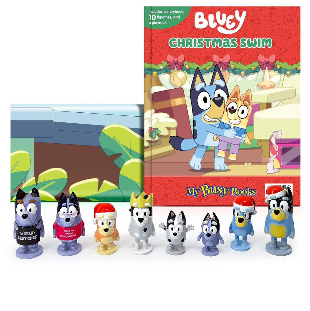 72579 Bluey Christmas Swim My Busy Books