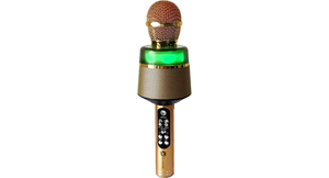 23167 Portable wireless Bluetooth karaoke microphone Gold