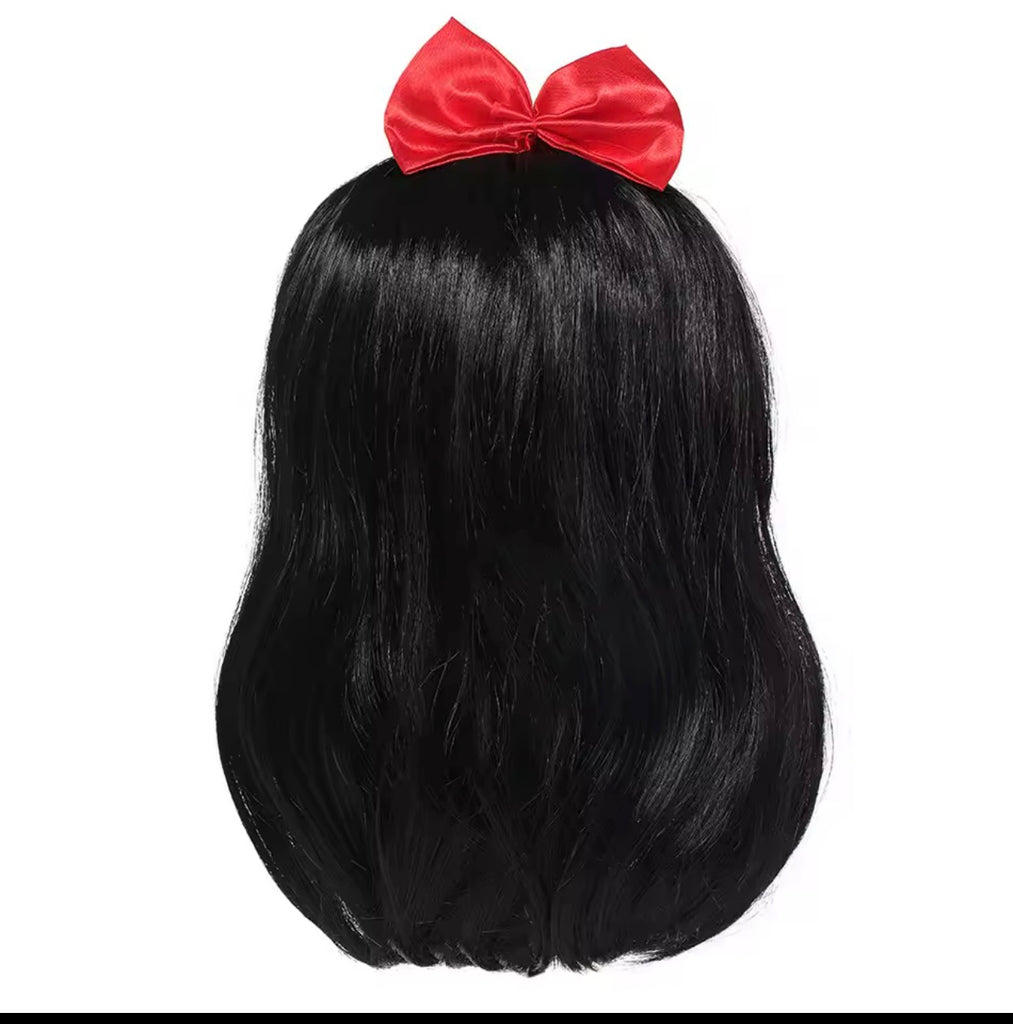 070 Black Snow white Wig