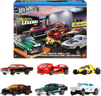 JBY78 Die-Cast Toy Cars and Trucks Set of 6 HW Legends Vehicles