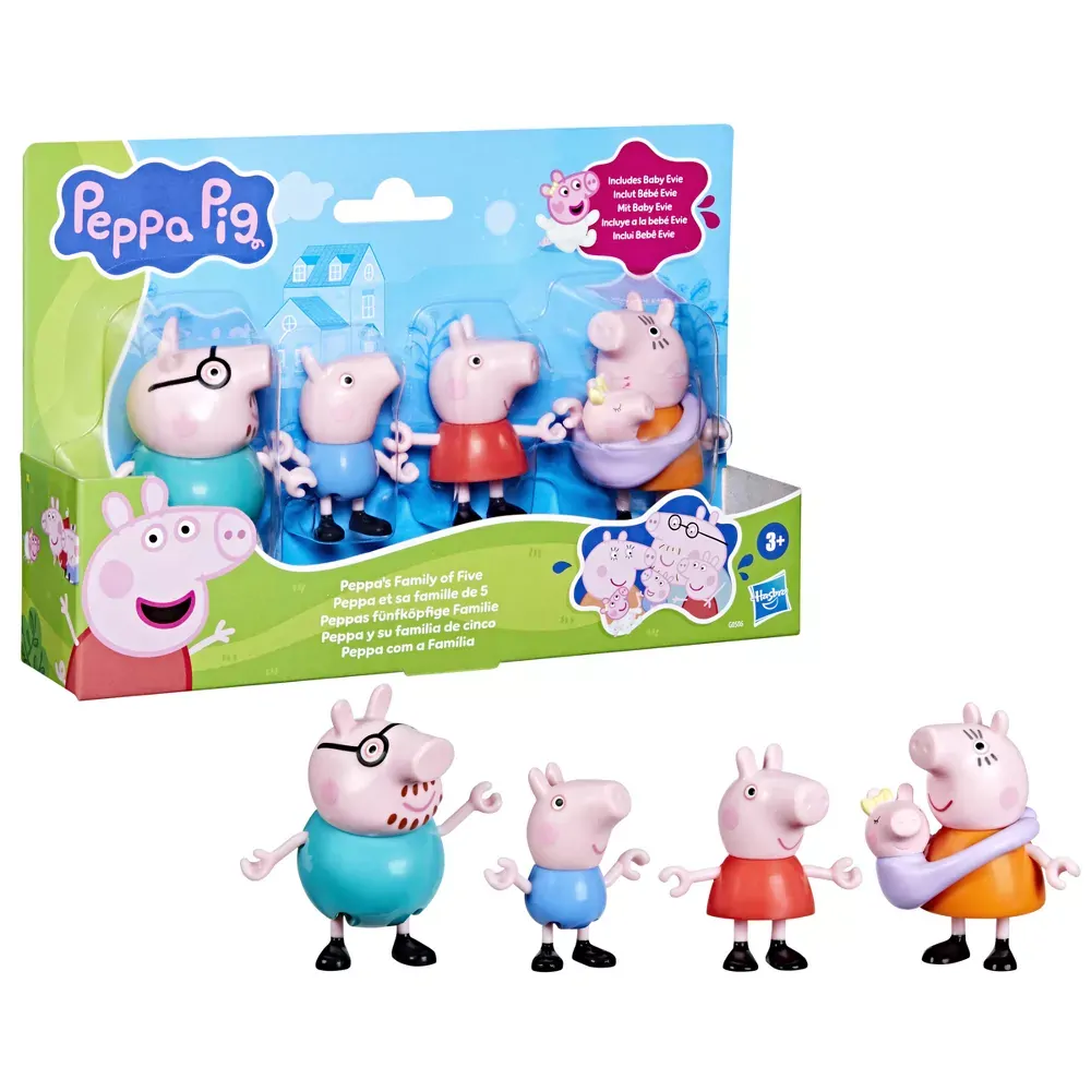 08054 Peppa Pig Family of Five Figurines