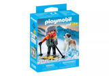71741 Hiker with Saint Bernard