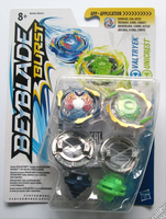 B9492 Beyblade Burst Dual Pack Green/Blue.