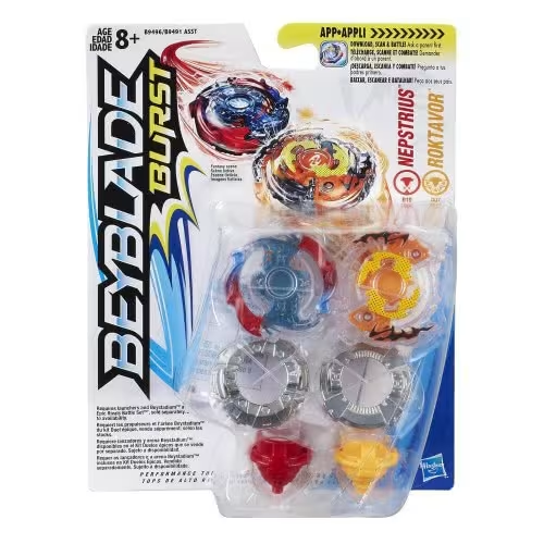 B9496 Hasbro Beyblade Burst Dual Pack Roktavor And Nepstrius