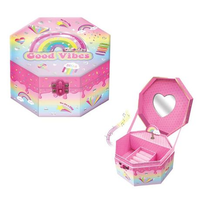 301RB Rainbow Musical Jewelry Box with Figurine