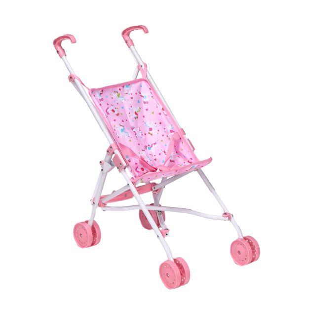 100331 PINK METAL STROLLER