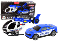 12963 Helicopter Auto Police Vehicle Set