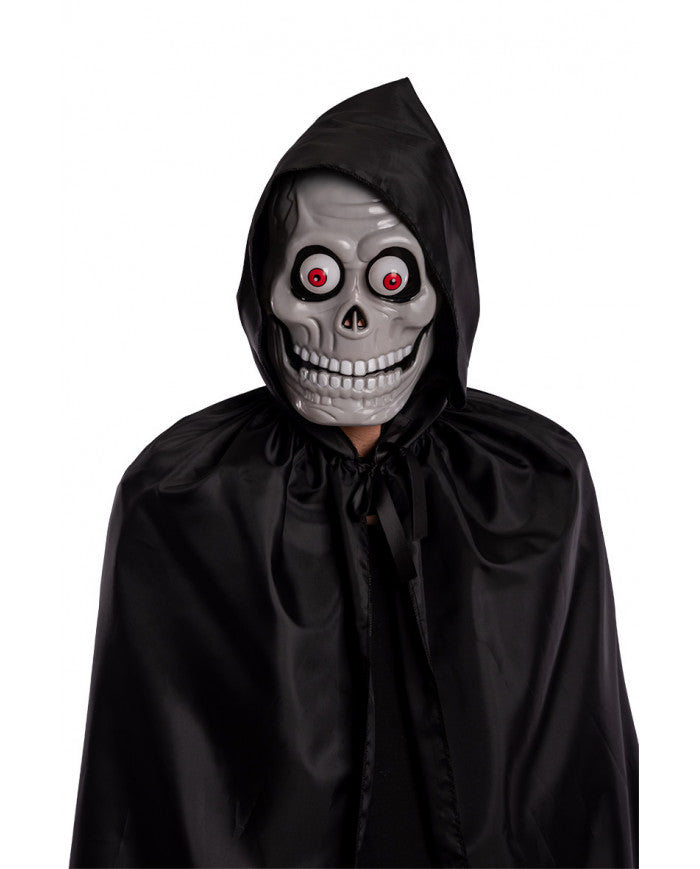 0572 Full-face skeleton mask with bulging eyes