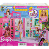 HRJ77  65th Anniversary Barbie Getaway Doll House With Barbie Doll